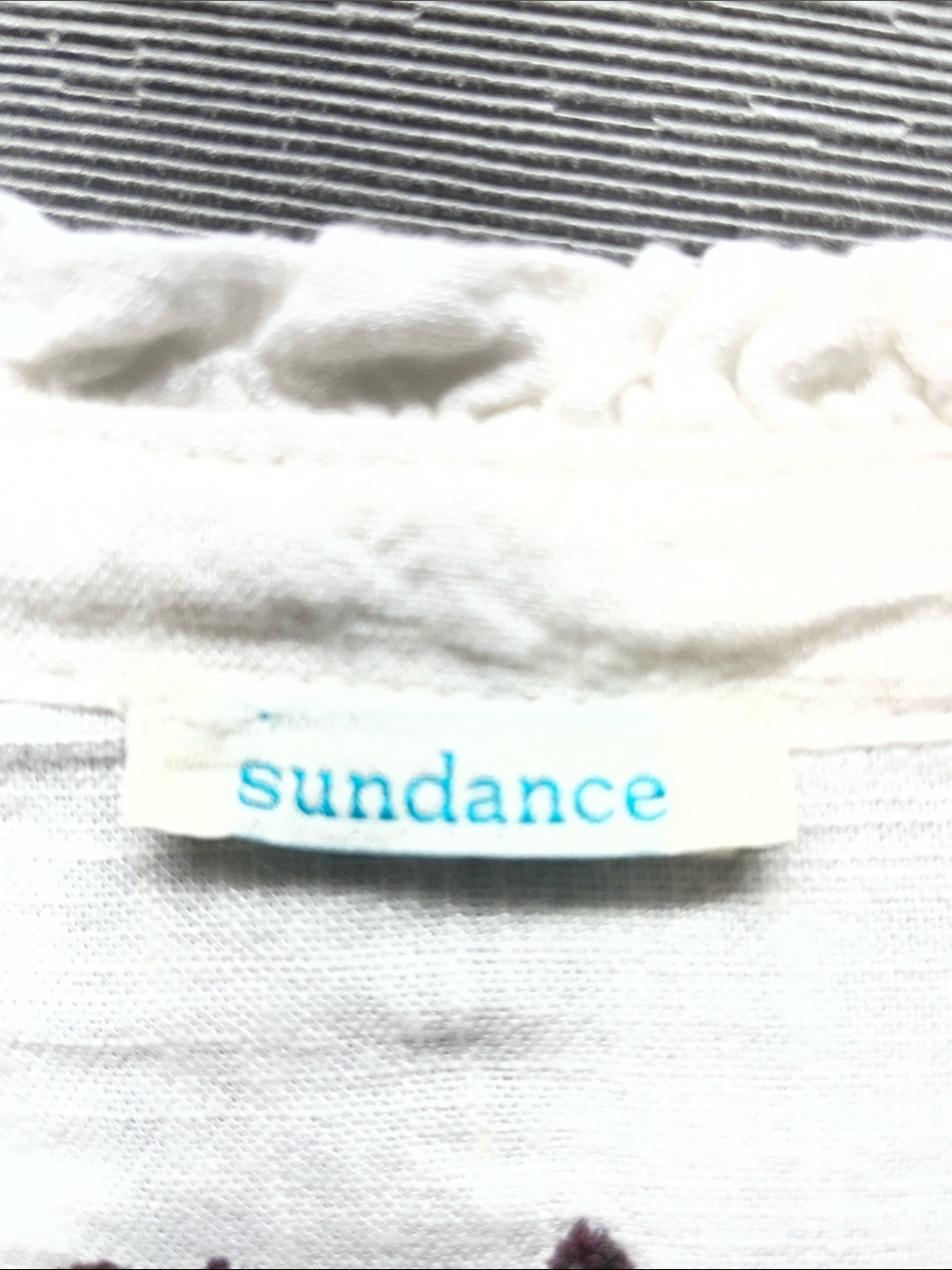 Sundance Jessa MaeCream Maxi Dress bohemian Floral Embroidery and Waist Tie - Picture 2 of 12